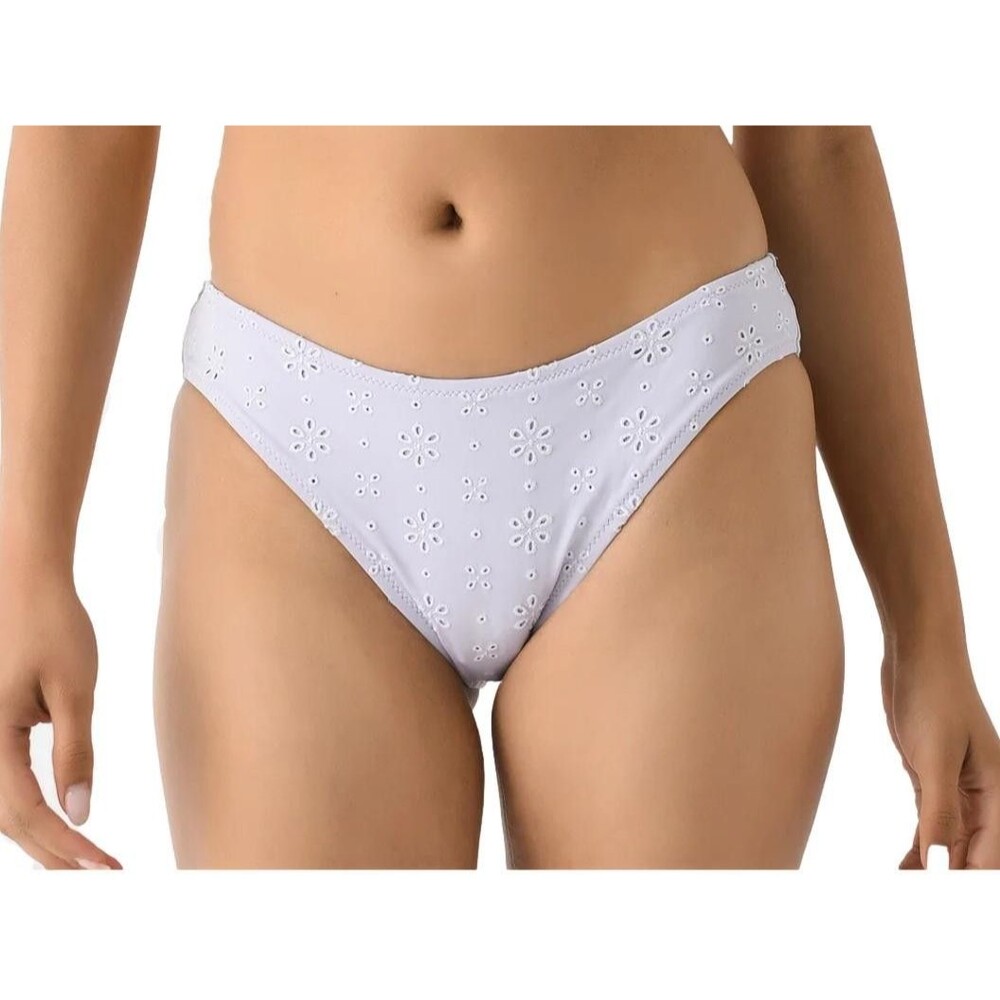 Solid & Striped The Daphne Size LARGE White Eyelet Bikini Bottom